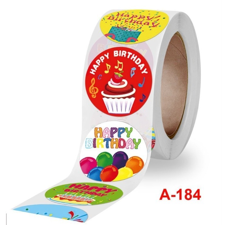 生日快樂圓形貼紙(500貼)-細節圖8