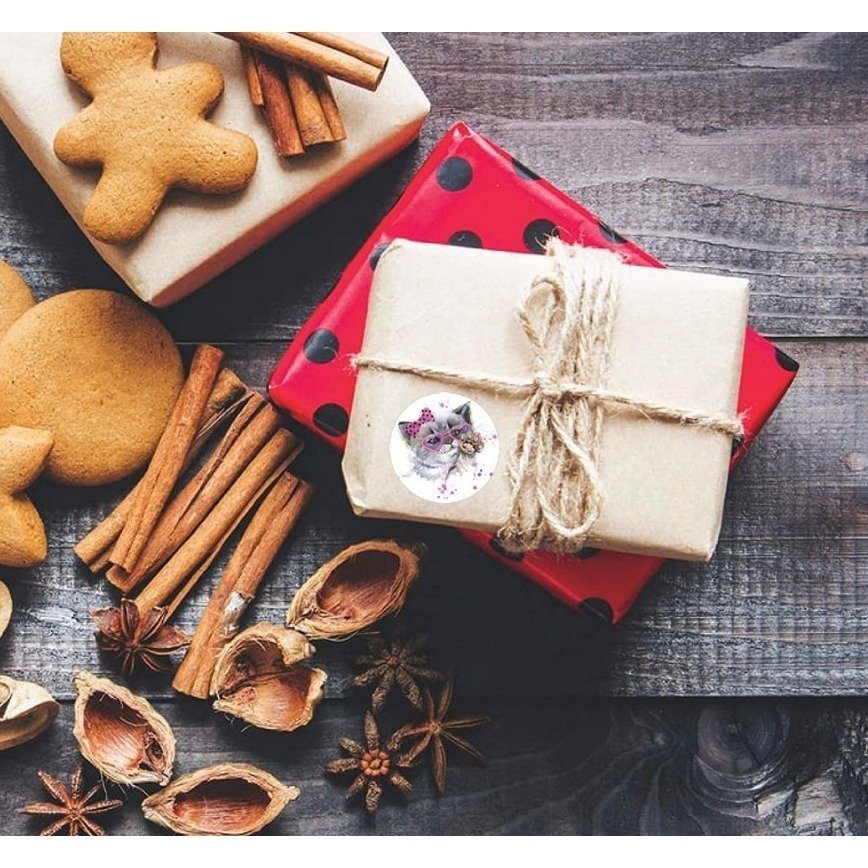 小狗小貓圓形貼紙(500貼)-細節圖2