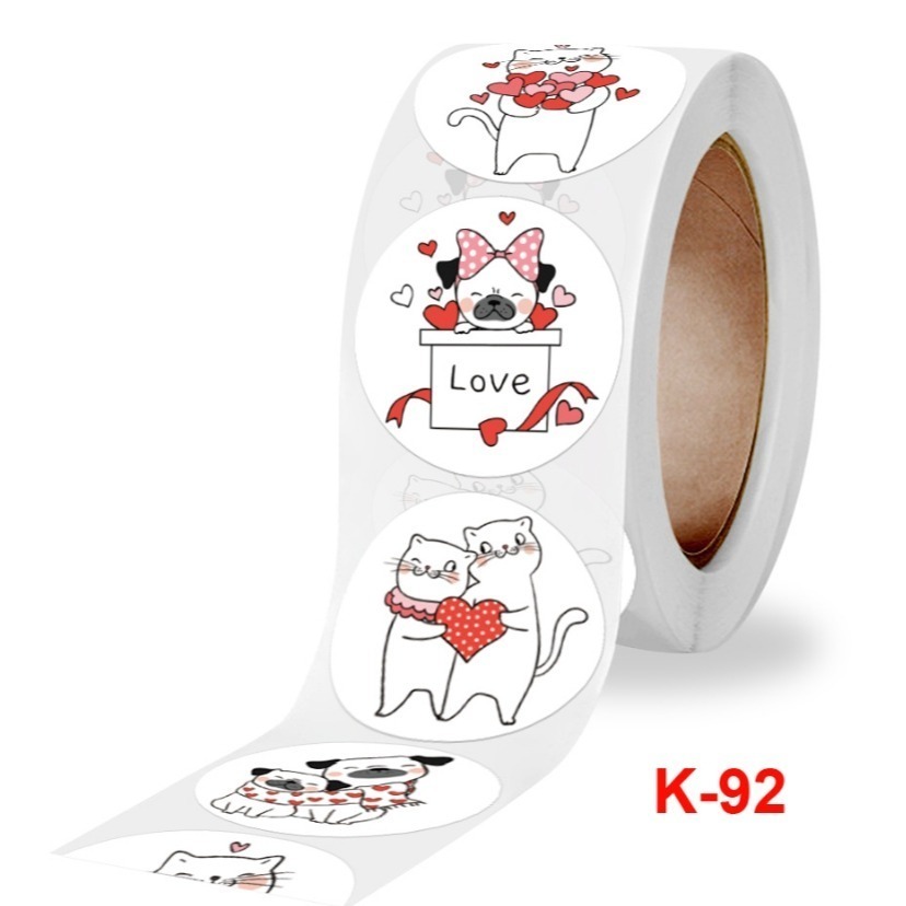 小狗小貓圓形貼紙(500貼)-細節圖7