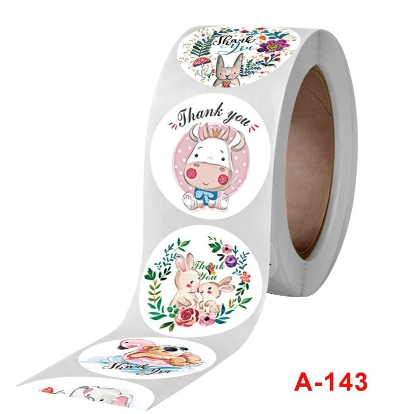 Thank you 謝謝你圓形貼紙(500貼)-細節圖3