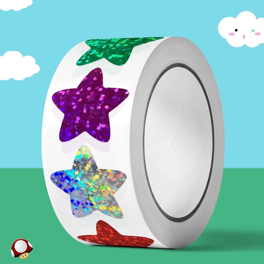 雷射星星造型貼紙(500貼)-細節圖4