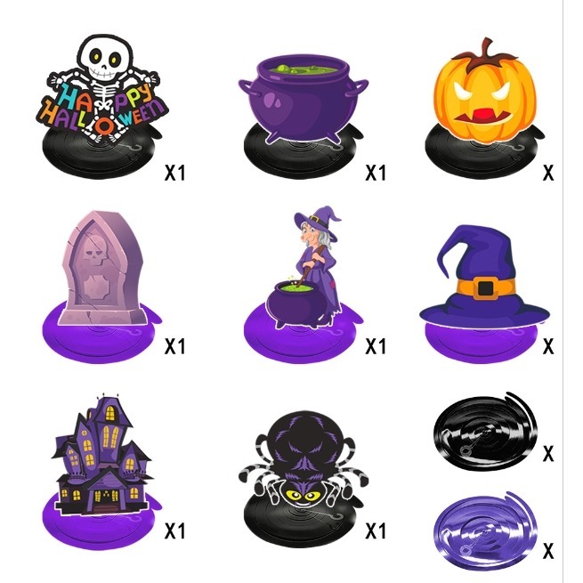 萬聖節螺旋空中吊飾組-細節圖3