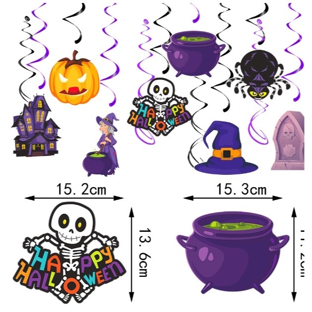 萬聖節螺旋空中吊飾組-細節圖5