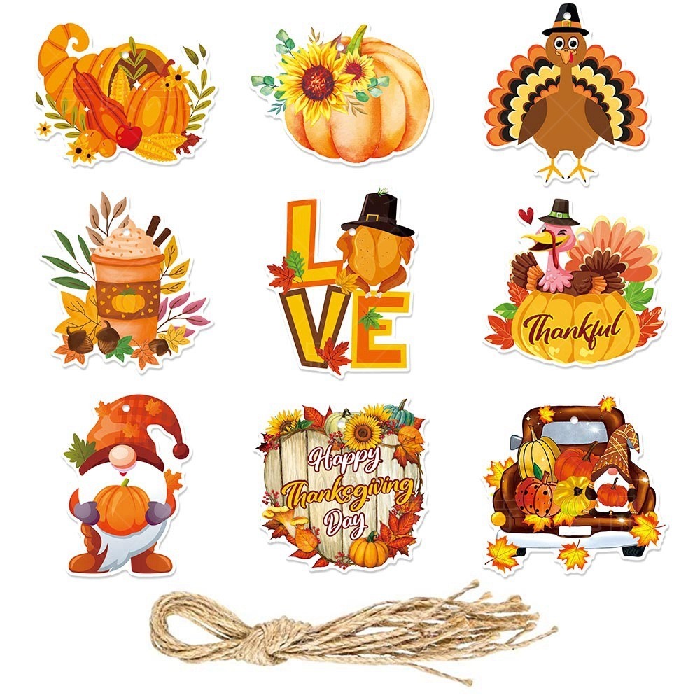 感恩節火雞主題吊飾組-規格圖7