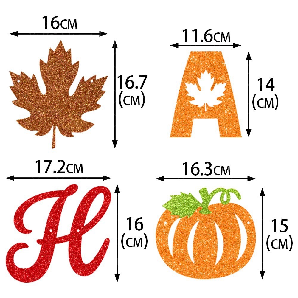 感恩節秋天HELLO AUTUMN字母掛旗-細節圖5