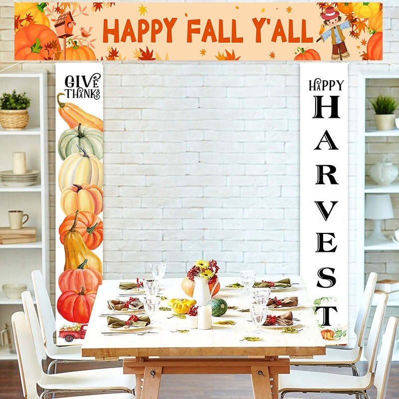 感恩節慶祝豐收直式掛旗南瓜款-細節圖5