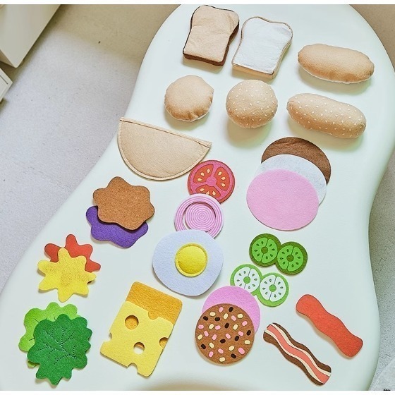 不織布漢堡三明治扮演遊戲組(現貨特價品)／⑤ 活動道具-細節圖7