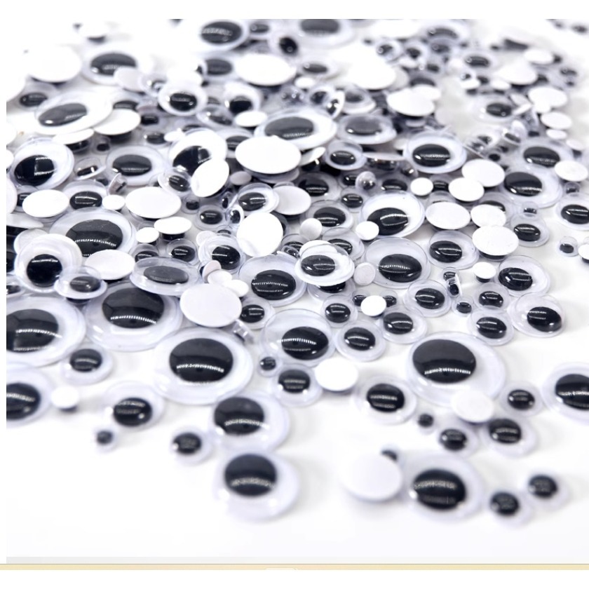 黑白／彩色活動眼睛素材(100顆)／① 必備基礎材料＿裝飾零散素材-規格圖5