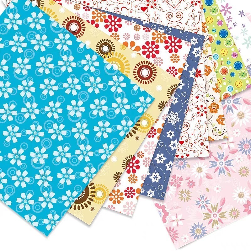 彩色花卉波點摺紙(72張)-細節圖2