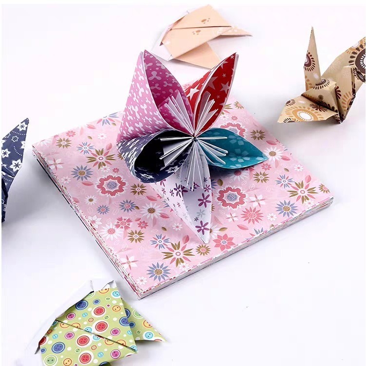 彩色花卉波點摺紙(72張)-細節圖5