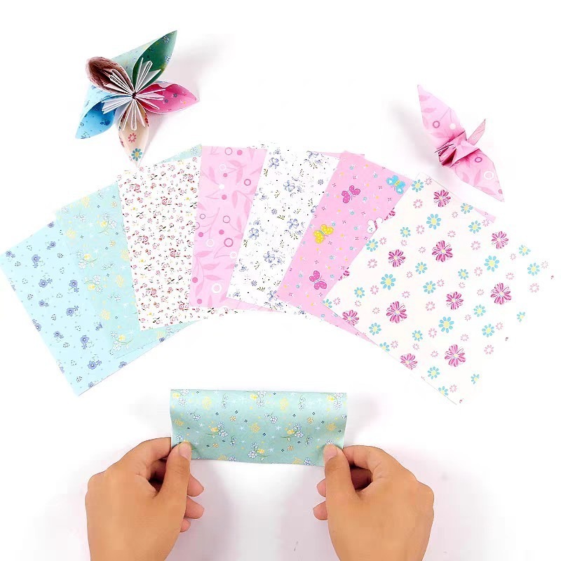 彩色花卉波點摺紙(72張)-細節圖7