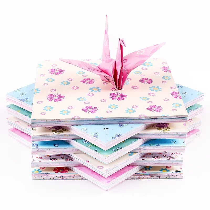 彩色花卉波點摺紙(72張)-細節圖8