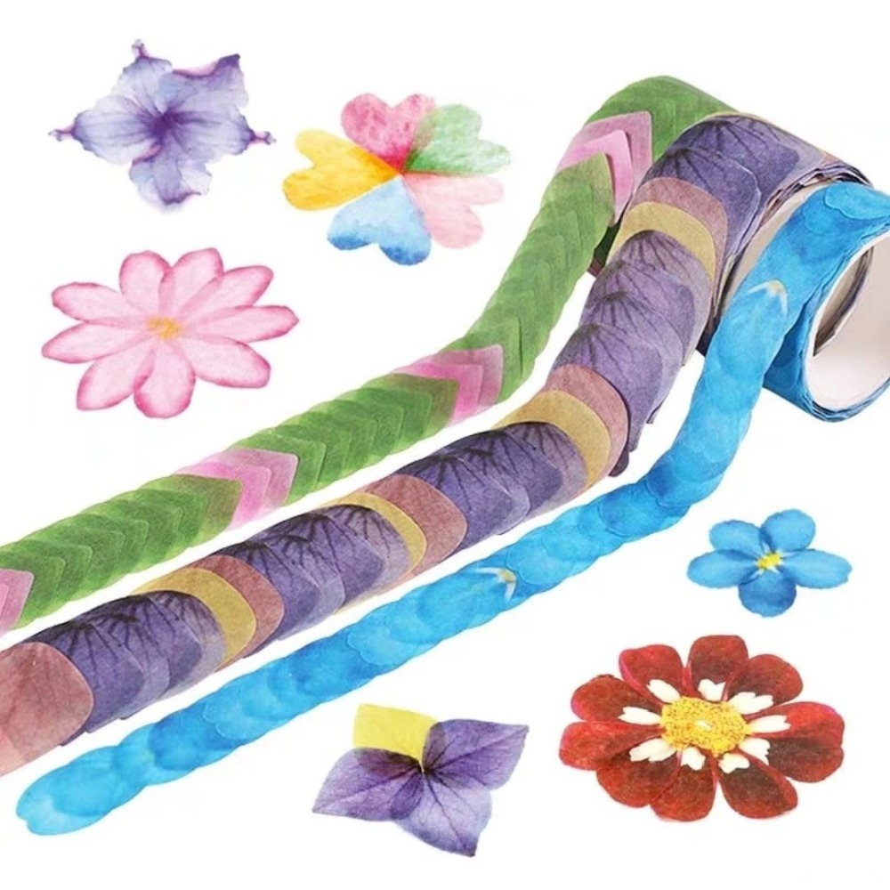 日式和風花朵樹葉花瓣膠帶(6卷)-細節圖2