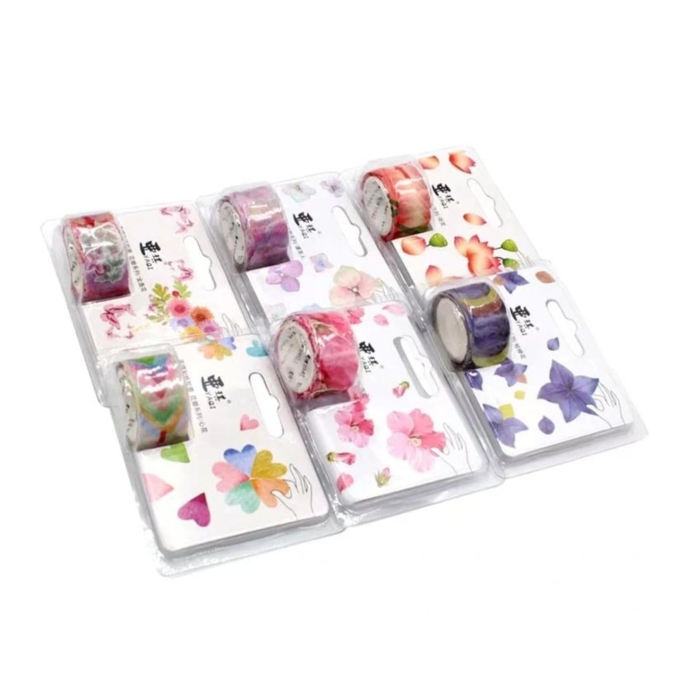 日式和風花朵樹葉花瓣膠帶(6卷)-細節圖4