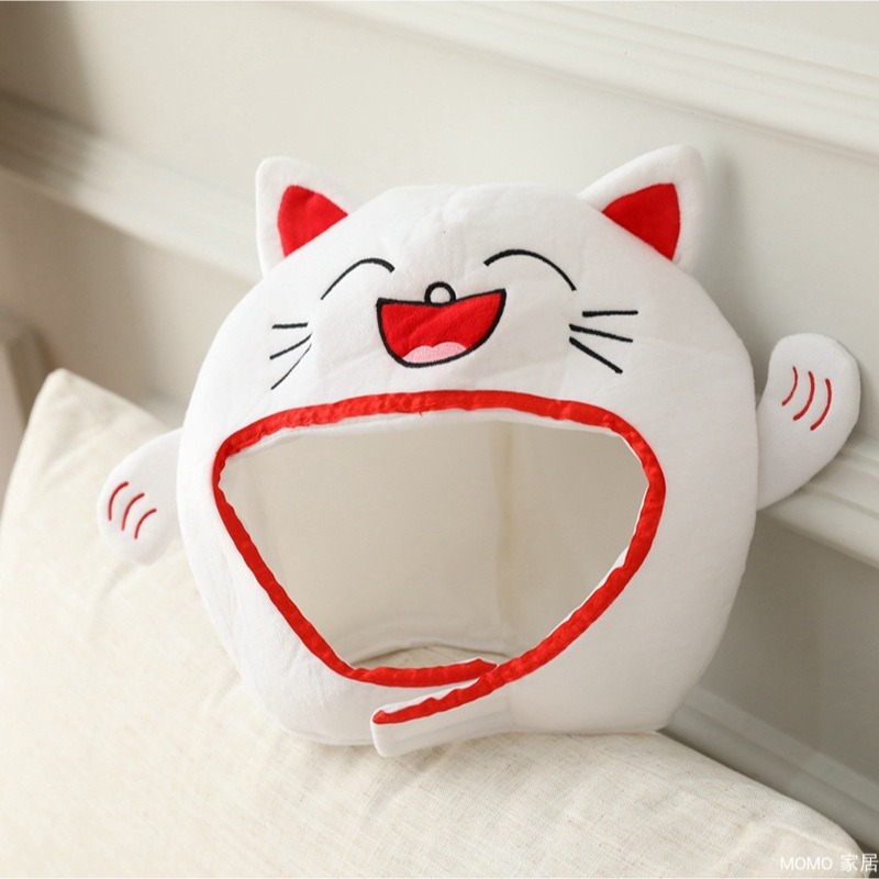 春節新年招財貓造型頭套-細節圖6
