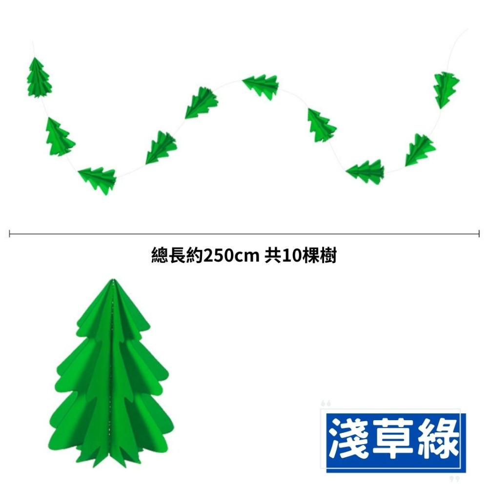 聖誕節立體聖誕樹空中吊飾-規格圖9