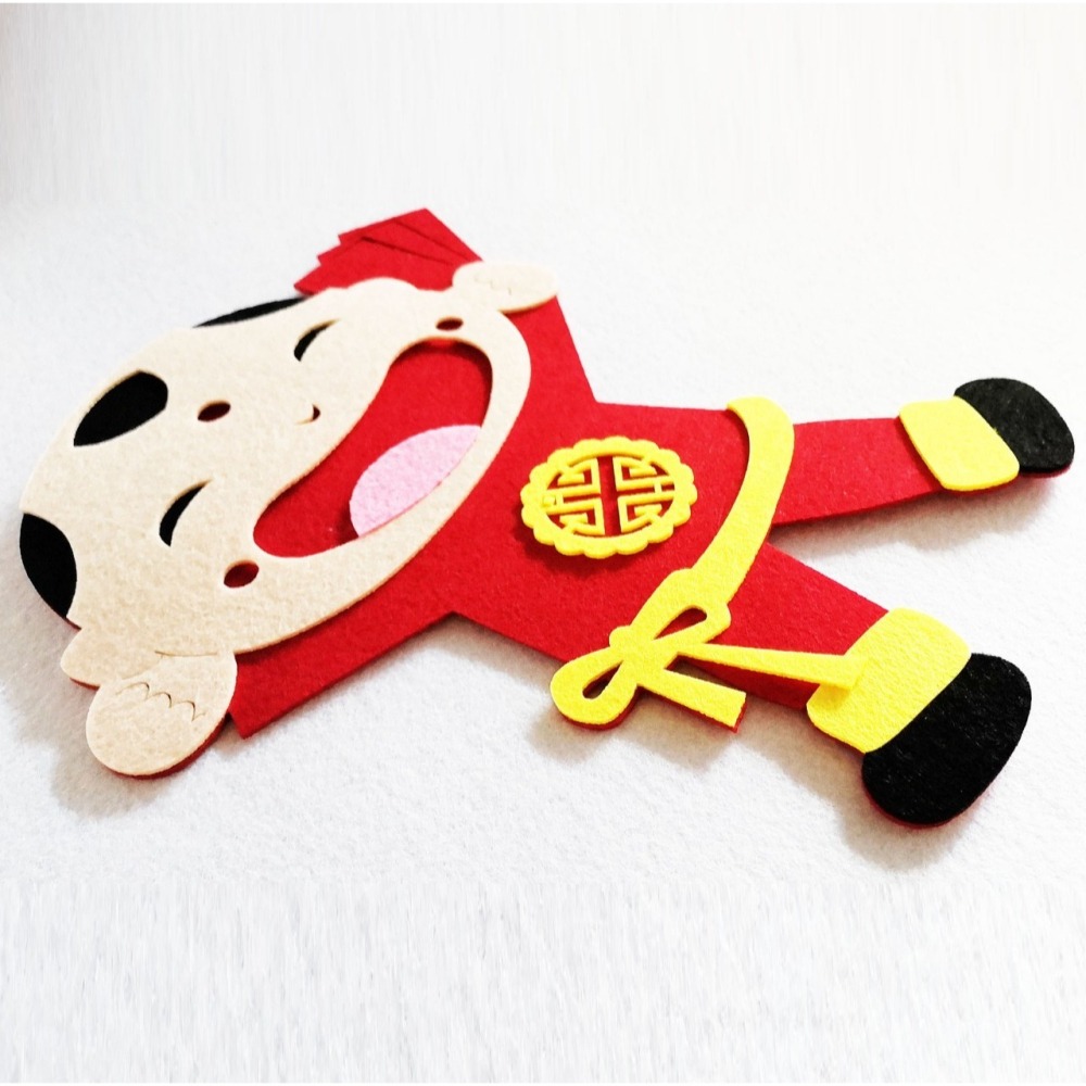 春節不織布福氣娃娃佈置品-細節圖3