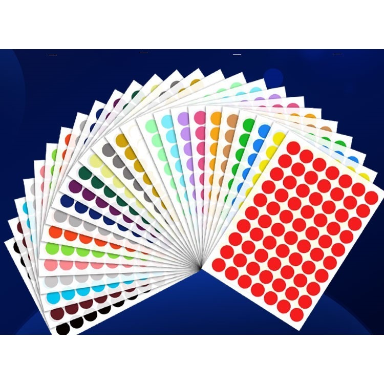 圓形彩色貼紙（10色）(1~5cm)-細節圖4