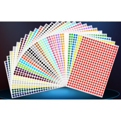 圓形彩色貼紙（10色）(1~5cm)-細節圖5