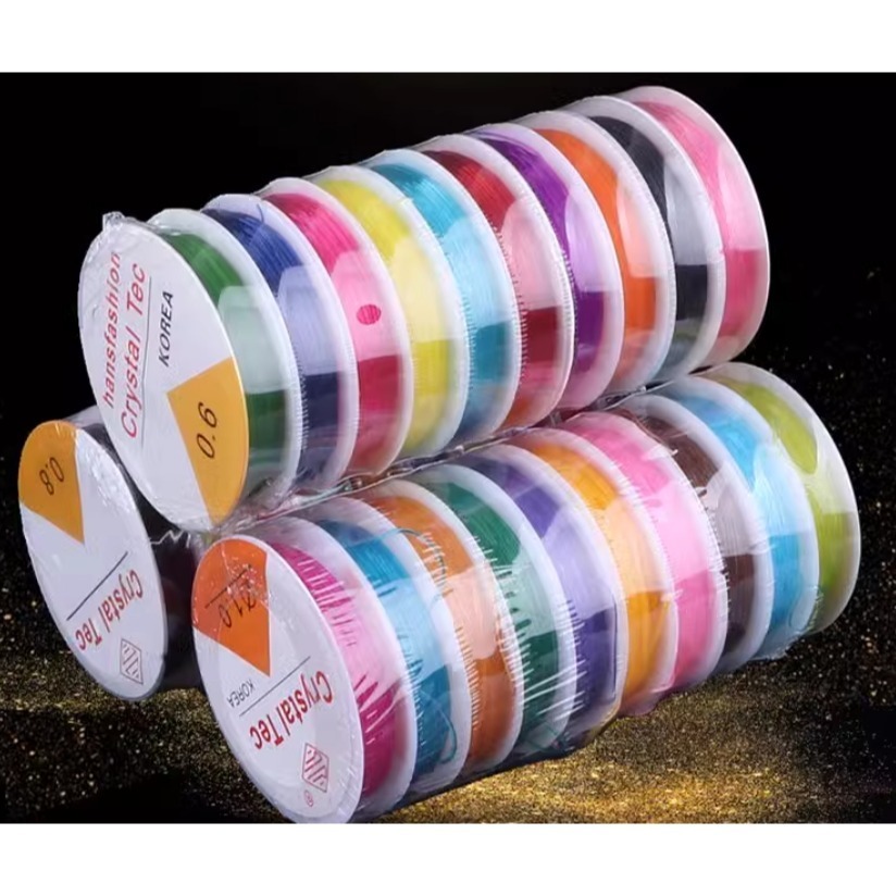 水晶串珠彈力線線材10色／① 必備基礎材料＿ 基本創作基底-細節圖2