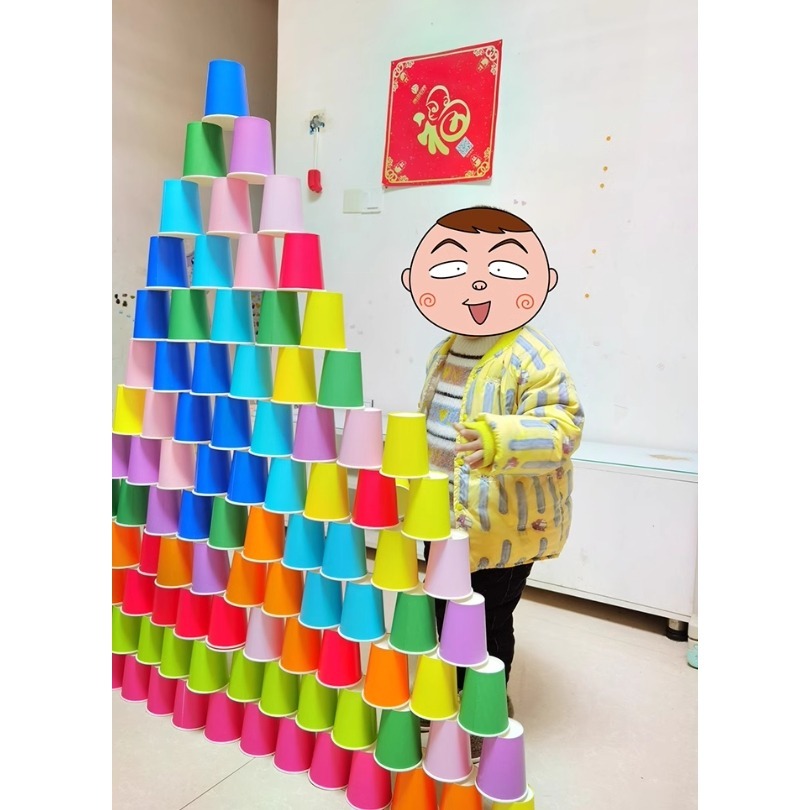 彩色勞作用加厚紙杯素材(20個)-細節圖3