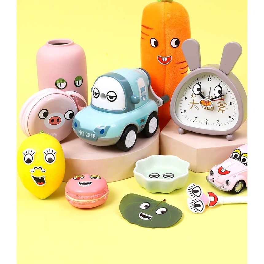 五官眼睛嘴巴鼻子鬍子造型貼紙(1000貼)-細節圖3