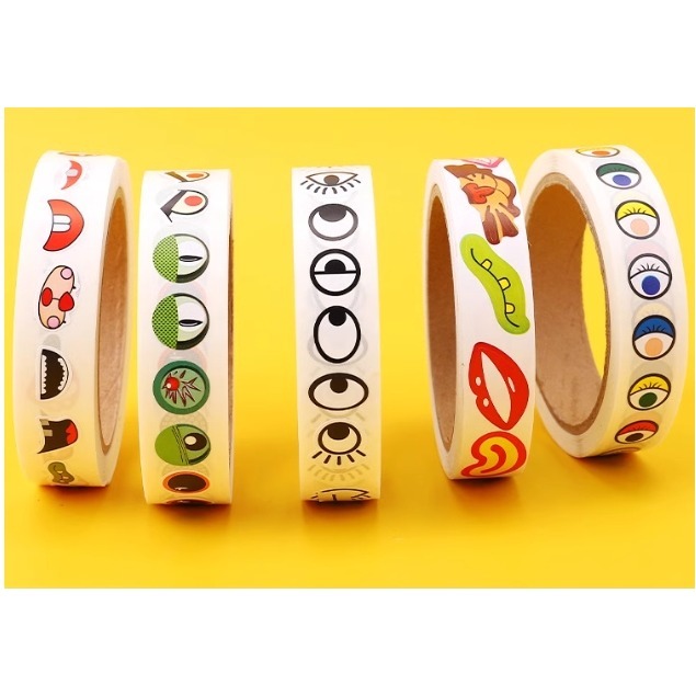 五官眼睛嘴巴鼻子鬍子造型貼紙(1000貼)-細節圖7