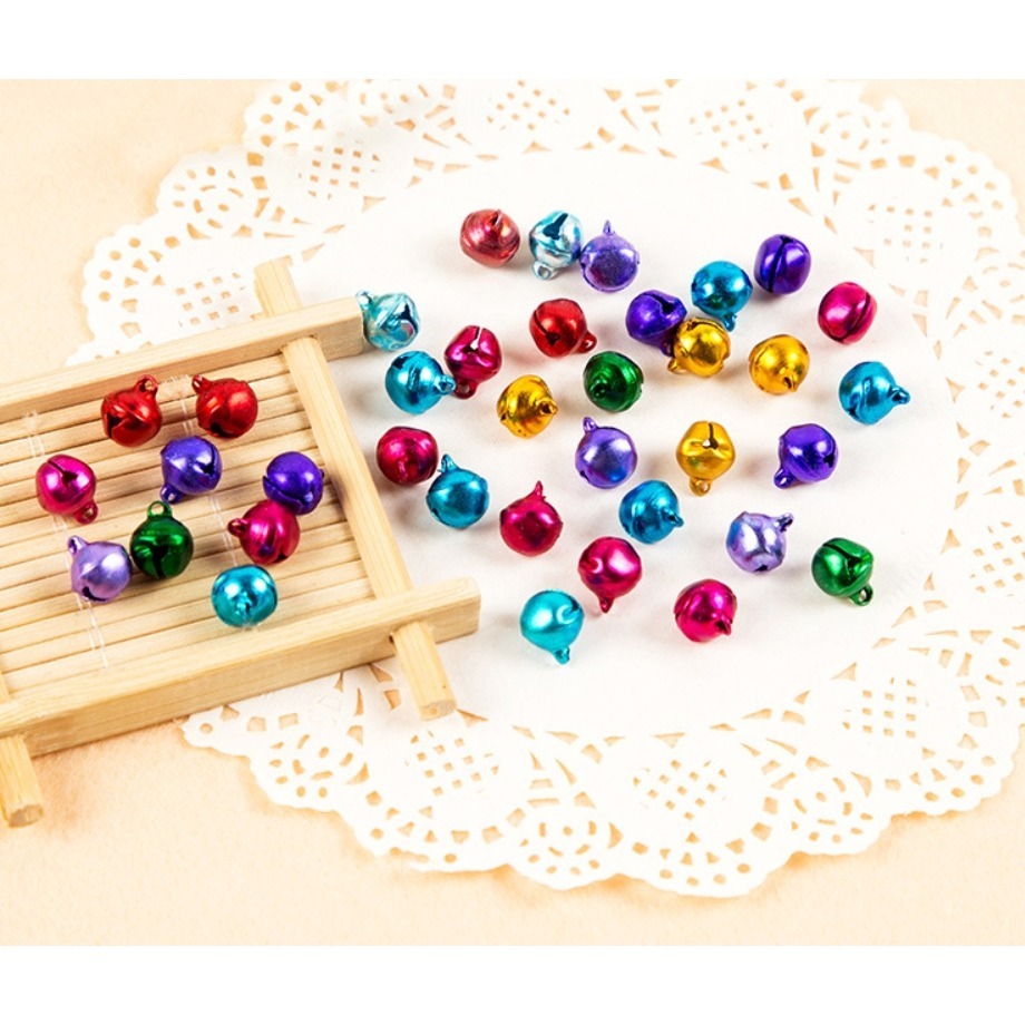 聖誕節彩色一字鈴鐺素材(50顆)-細節圖4