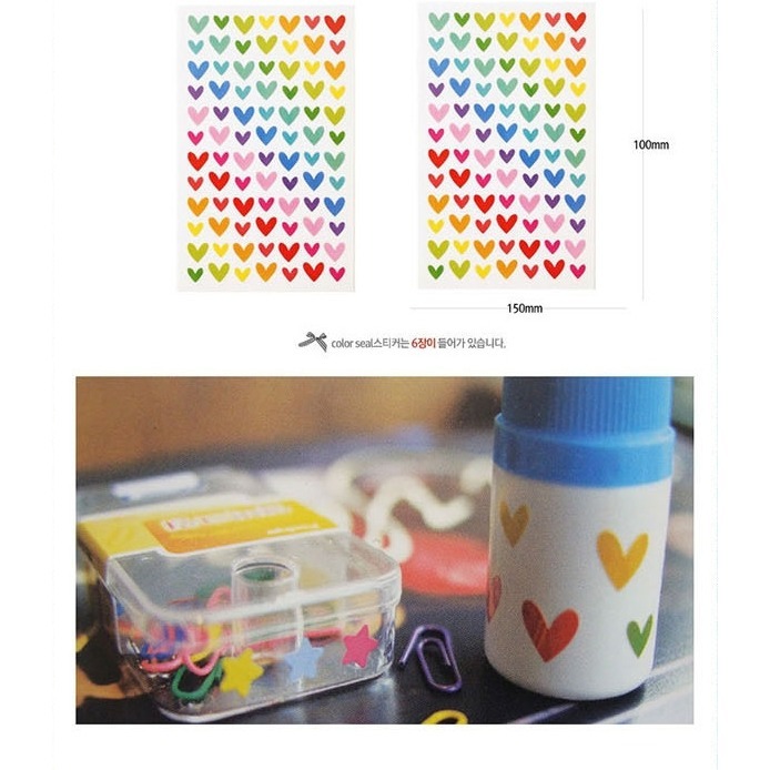 星星愛心圓點貼紙(18張)-細節圖4