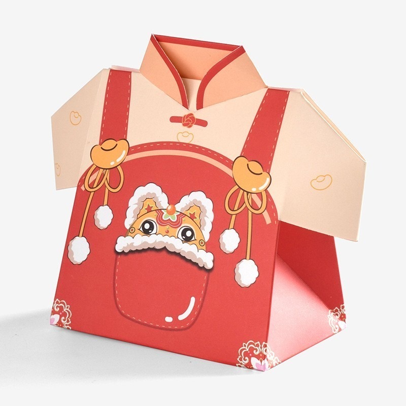 春節喜氣唐裝餅乾糖果盒(6個)-細節圖2