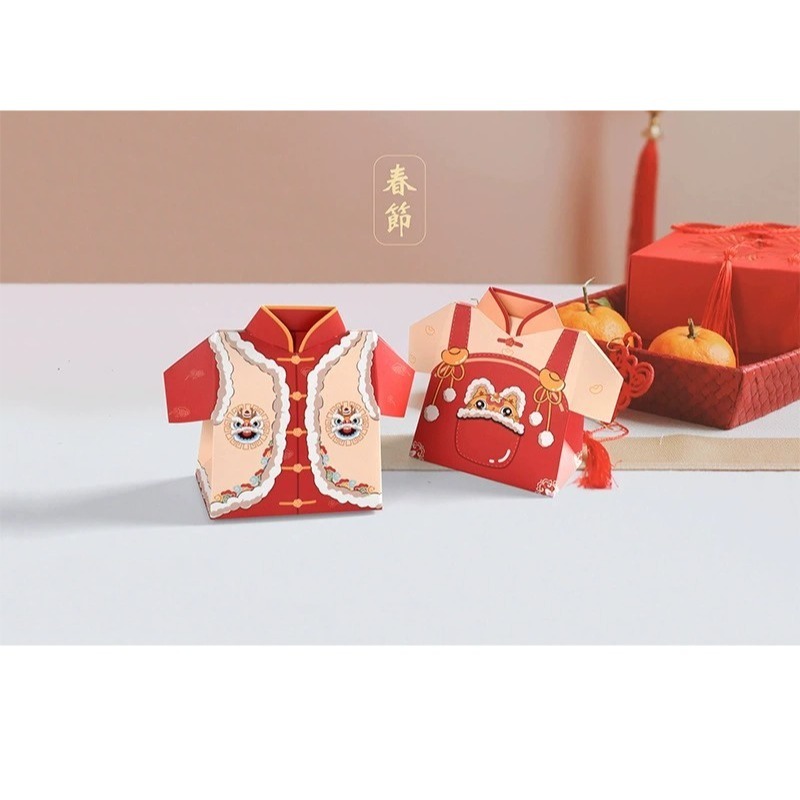 春節喜氣唐裝餅乾糖果盒(6個)-細節圖8