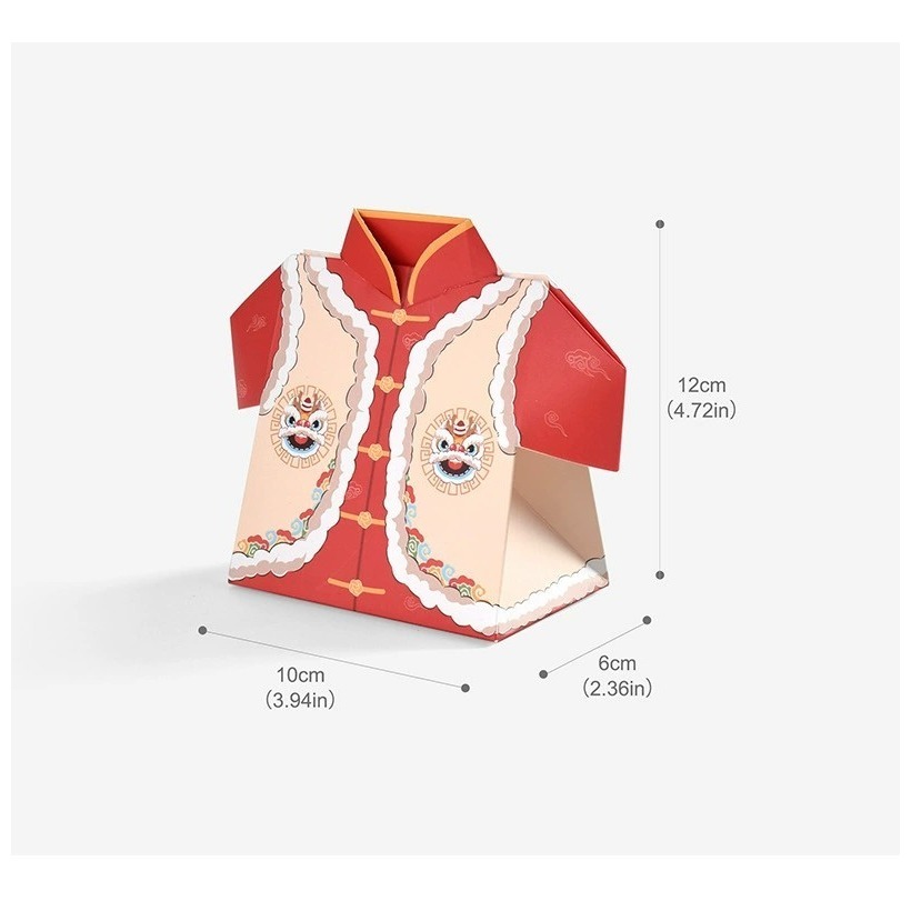 春節喜氣唐裝餅乾糖果盒(6個)-細節圖9