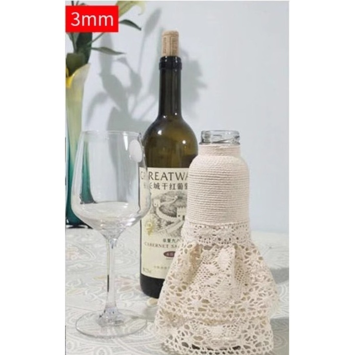 波西米亞手作掛毯編織棉繩吊牌绳白色線材(1~5mm)-細節圖7