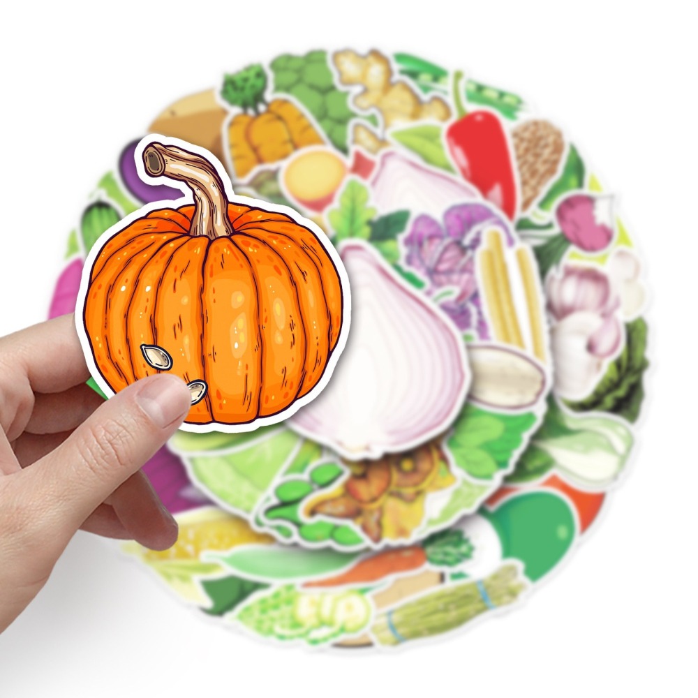 蔬菜主題防水貼紙 #591(50張)-細節圖2