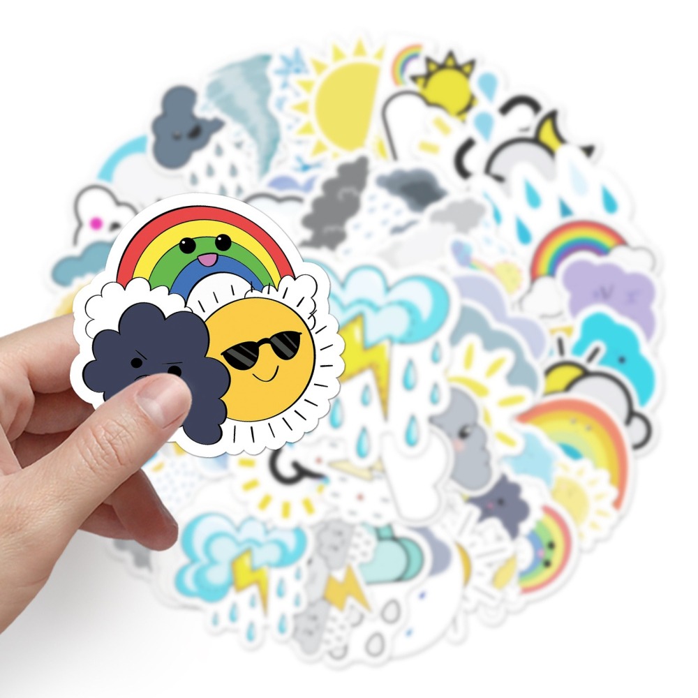 天氣氣候防水貼紙 #336(50張)-細節圖6