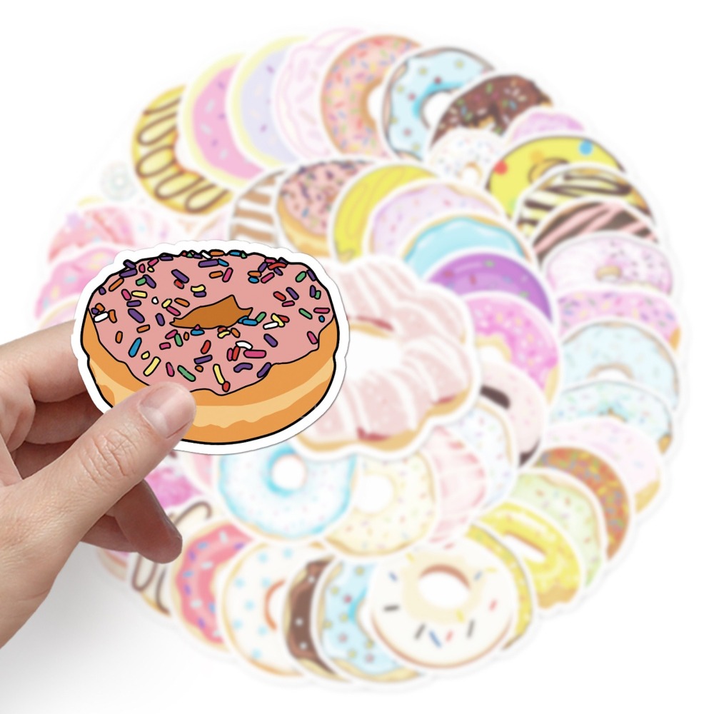 甜甜圈防水貼紙 #366(50張)-細節圖6