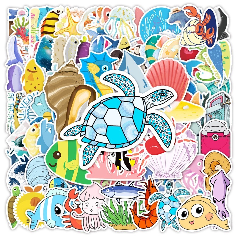 海洋動物防水貼紙 #153(100張)-細節圖4