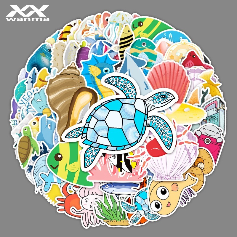 海洋動物防水貼紙 #153(100張)-細節圖6