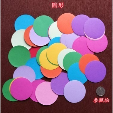 彩色星星/愛心/圓形造型貼片紙卡10色(60張)-細節圖5