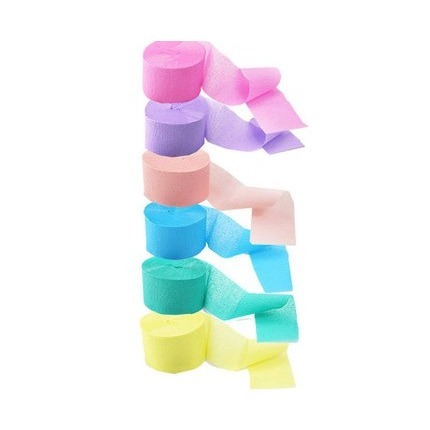 皺紋紙裝飾彩飄佈置拉旗特殊紙(6色)-細節圖2