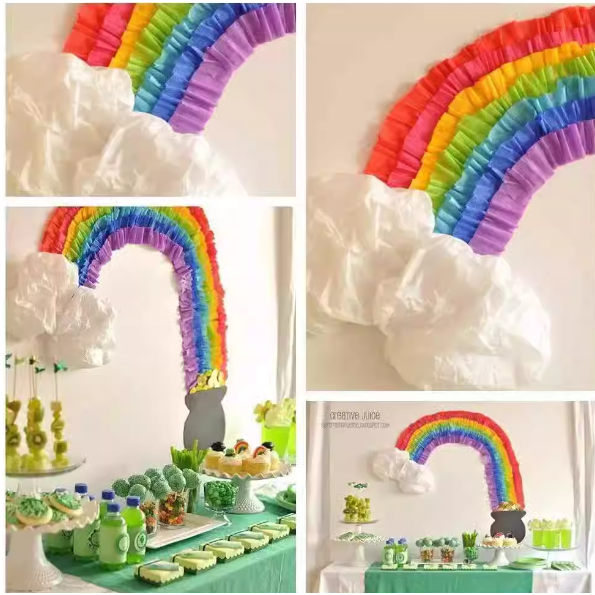 皺紋紙裝飾彩飄佈置拉旗特殊紙(6色)-細節圖3