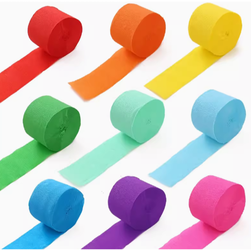 皺紋紙裝飾彩飄佈置拉旗特殊紙(6色)-細節圖4