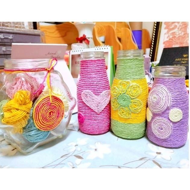 彩色紙繩創作線材(6色)(現貨特價品)／① 必備基礎材料＿裝飾零散素材-細節圖2