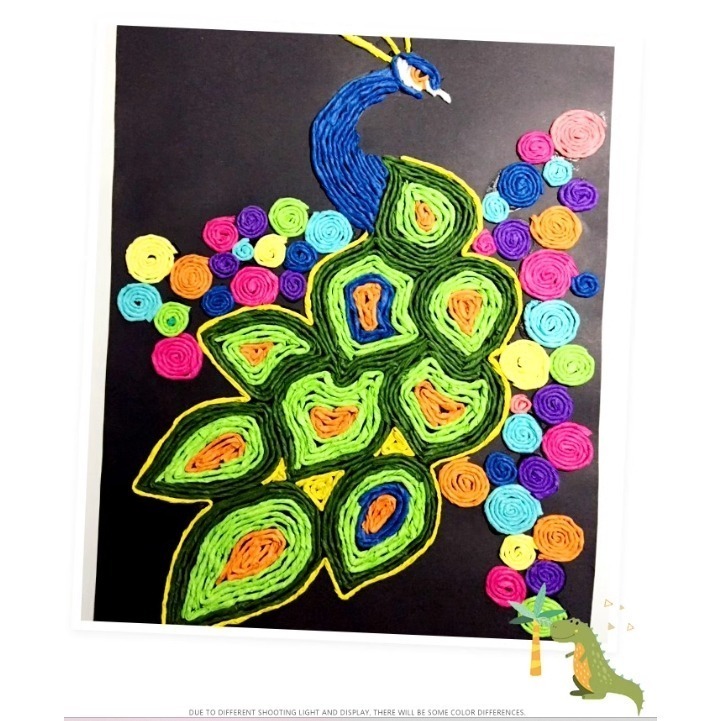 彩色紙繩創作線材(6色)(現貨特價品)／① 必備基礎材料＿裝飾零散素材-細節圖3