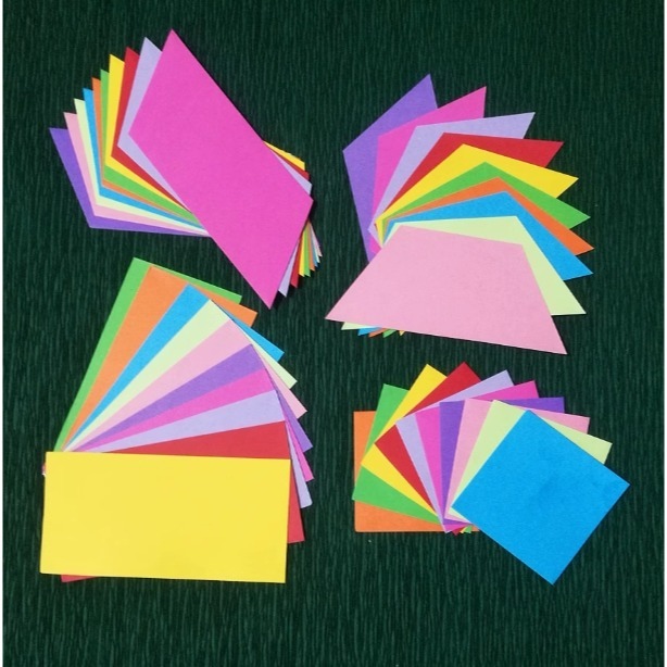 彩色幾何圖形造型貼片紙卡(90張)-細節圖2