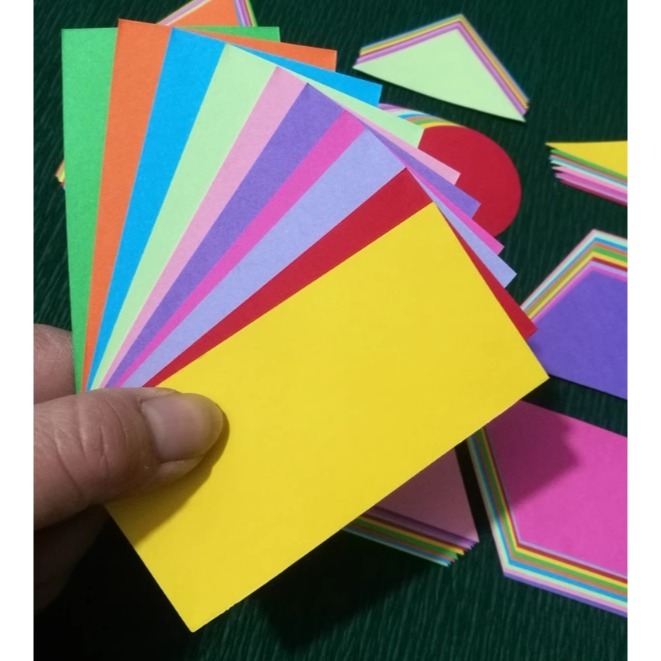 彩色幾何圖形造型貼片紙卡(90張)-細節圖4