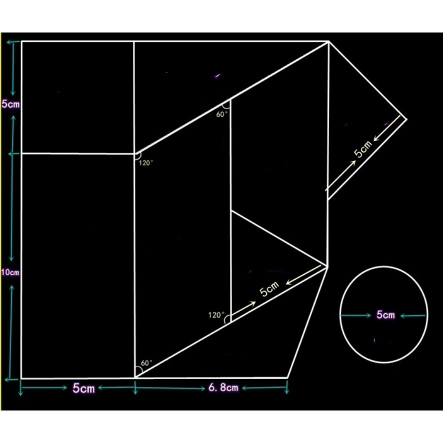 彩色幾何圖形造型貼片紙卡(90張)-細節圖6