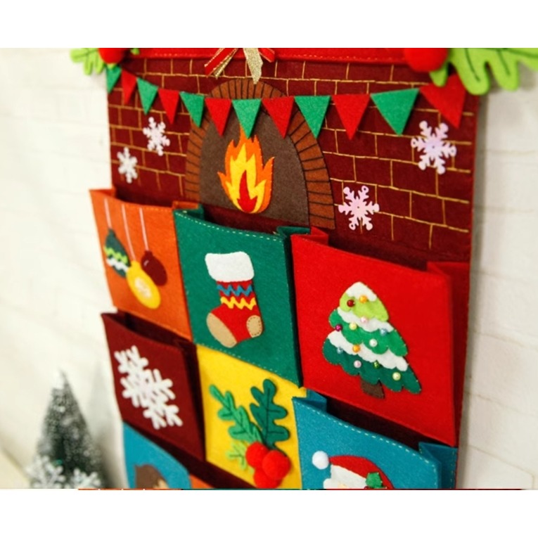 聖誕節12格收納袋（免裁剪材料包）-細節圖3