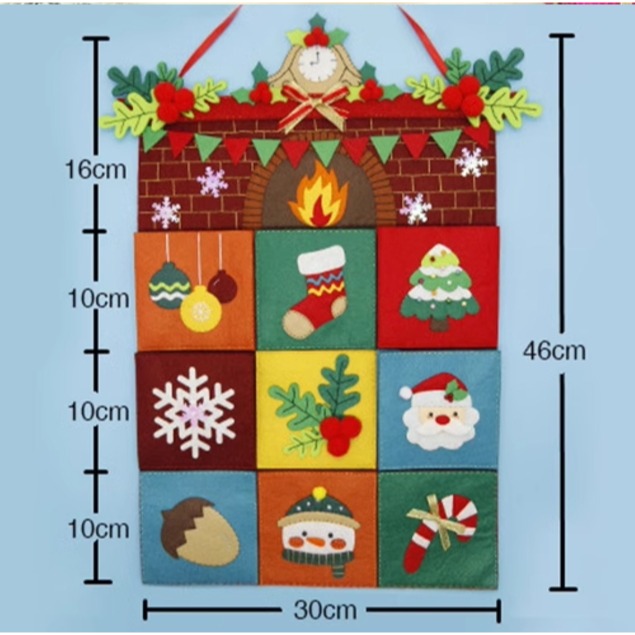 聖誕節12格收納袋（免裁剪材料包）-細節圖5