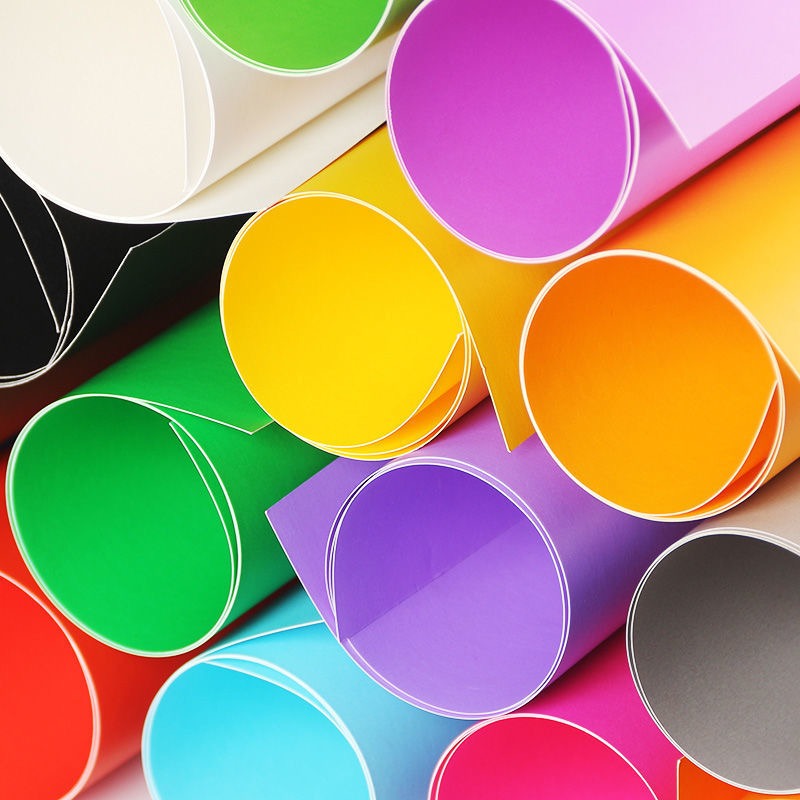 彩色亮面亮光厚卡紙(12色)-細節圖5